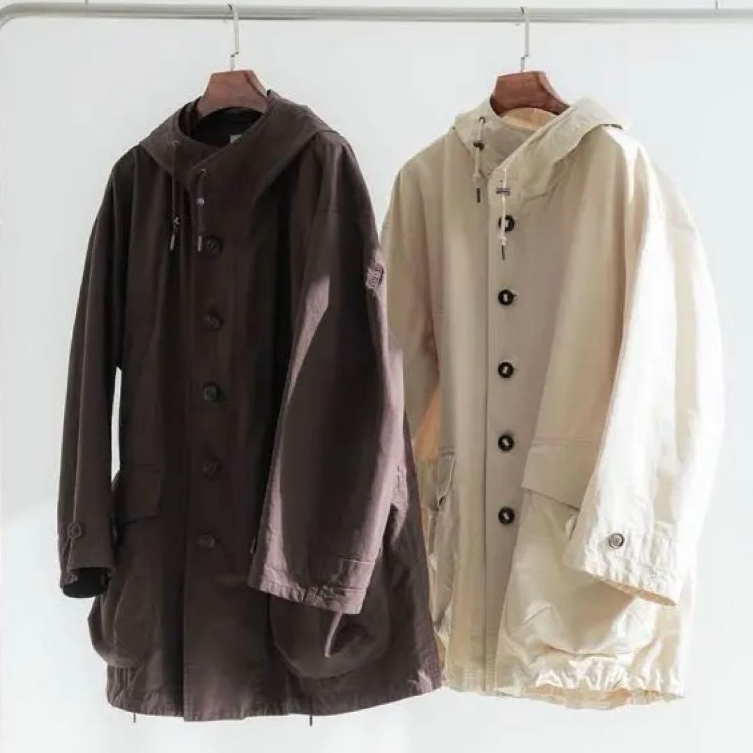 25年モデルcrewre クルーレ ピーチスキンモッズコート ダークブラウン