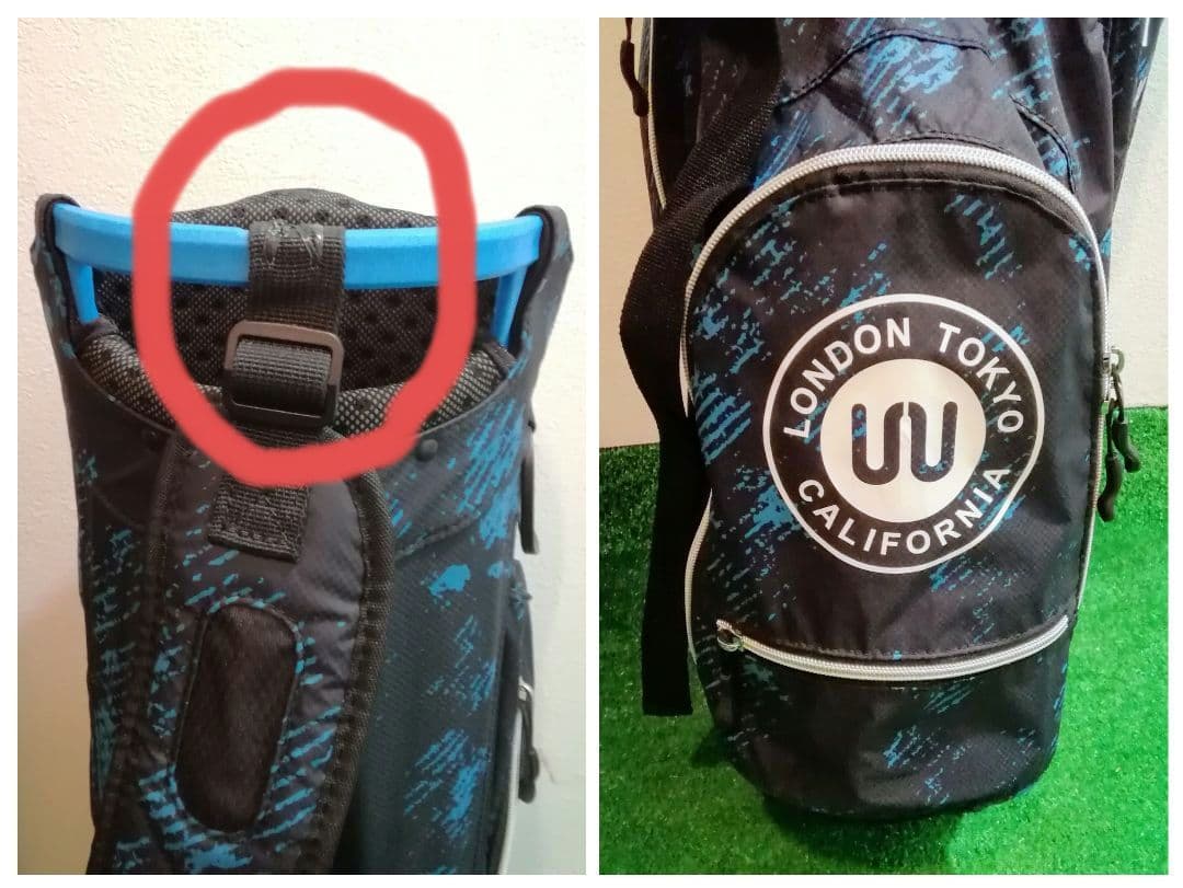 OUUL LONDON CALIFORNIA TOKYO　キャディバッグ　軽量