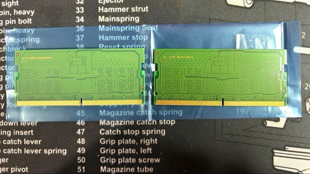 DDR5 8GB 4800MHz メモリ2枚セット ノートパソコン用