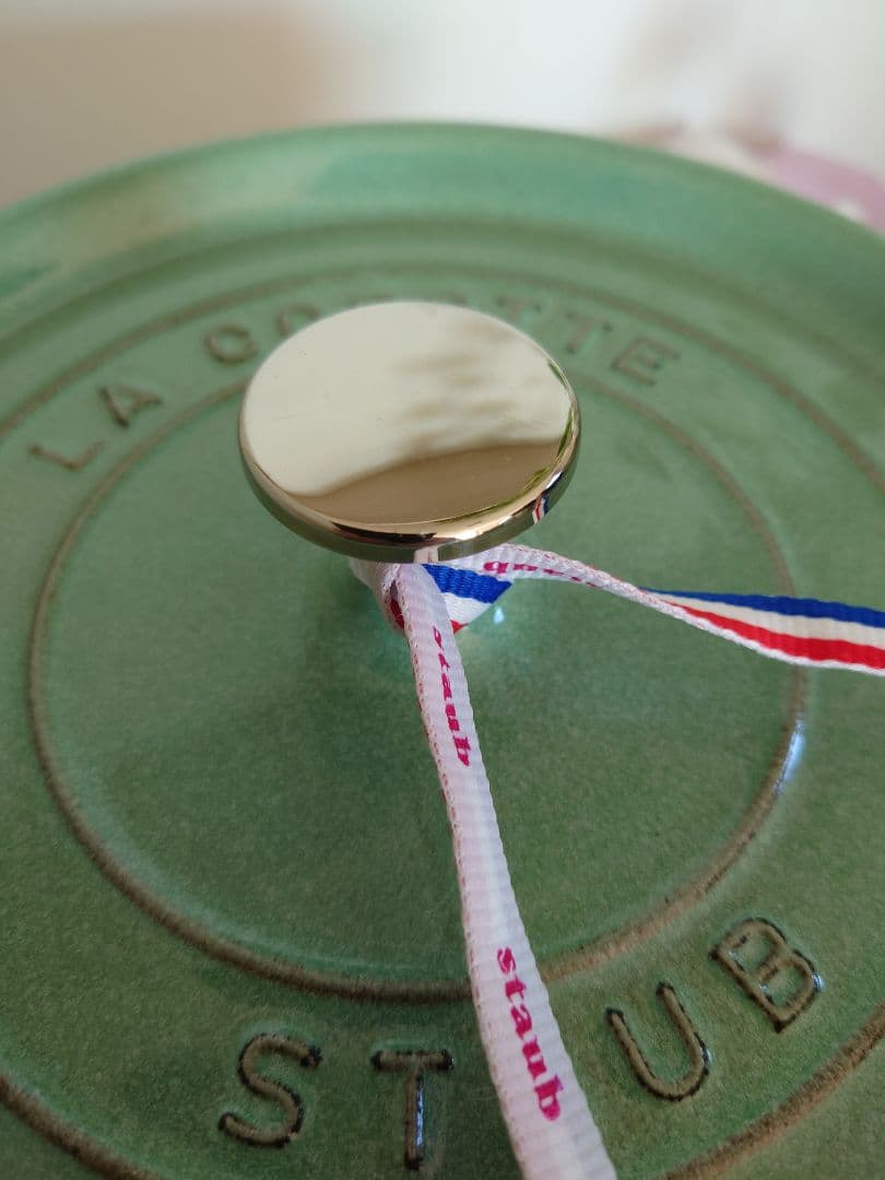 【美品】STAUB LA COCOTTE セージグリーン 24cm