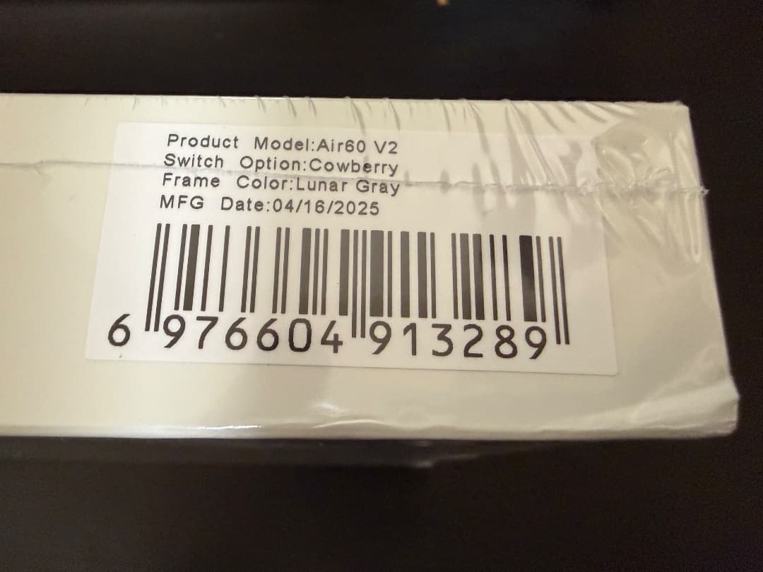 新品 NuPhy Air60 V2 Cowberry - Lunar Gray