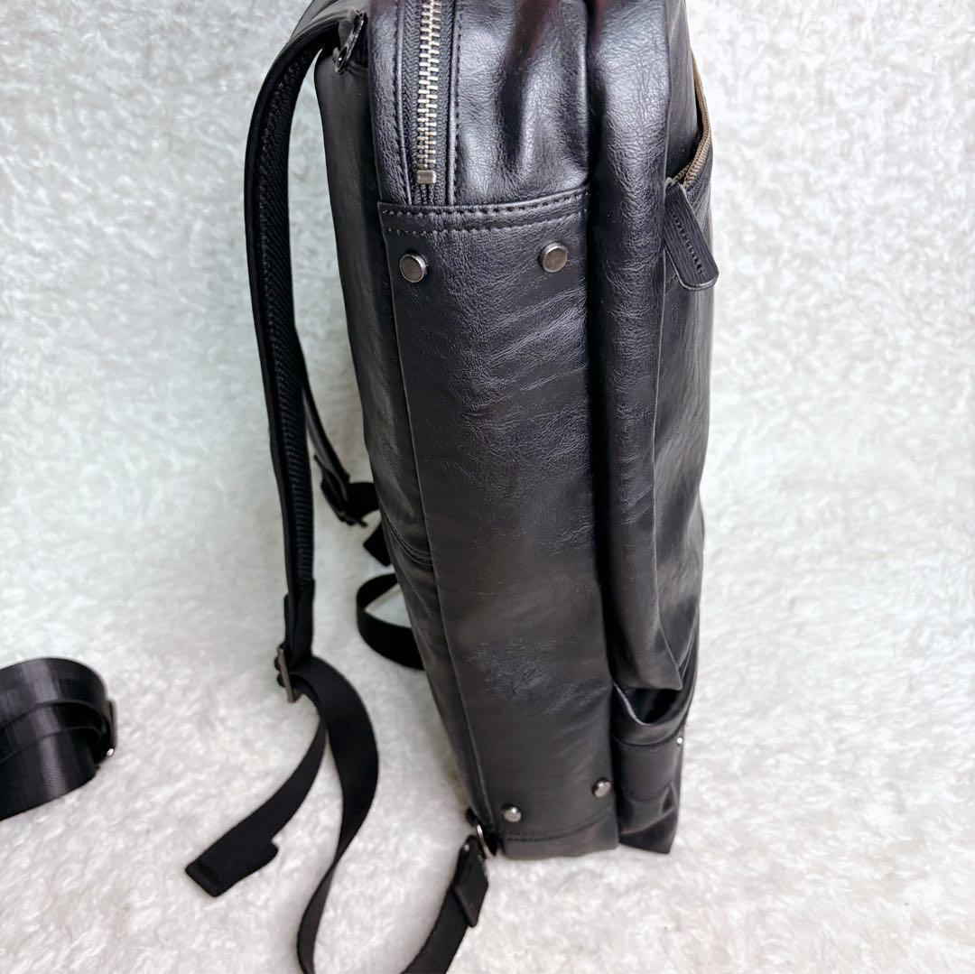 豊岡鞄　ビジネスバッグ　3way リュック　オールレザー　ブラック　BAGGEX