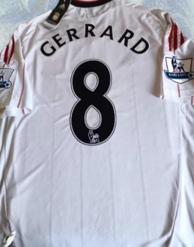 10/11 リヴァプール アウェイ 長袖 8番 スティーブン・ジェラード