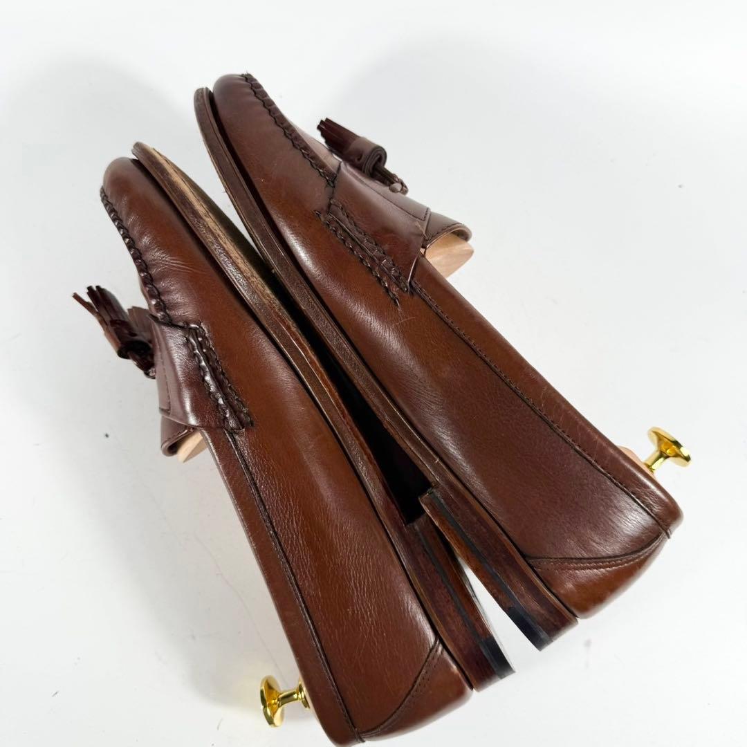 【USA製】COLE HAAN コールハーン　タッセルローファー　革靴　茶 良品