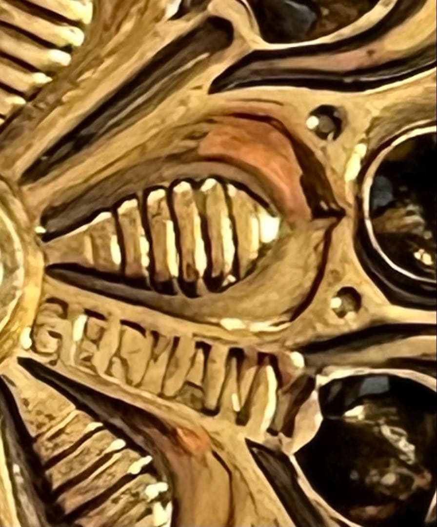 超希少！Germany オパールガラス2wayヴィンテージ ブローチB151