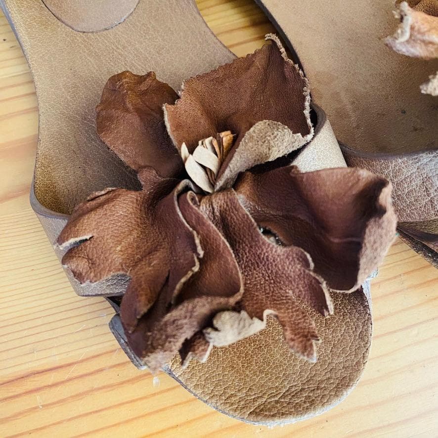 【美品】　MIUMIU　ミュウミュウ フラワーサンダル 36