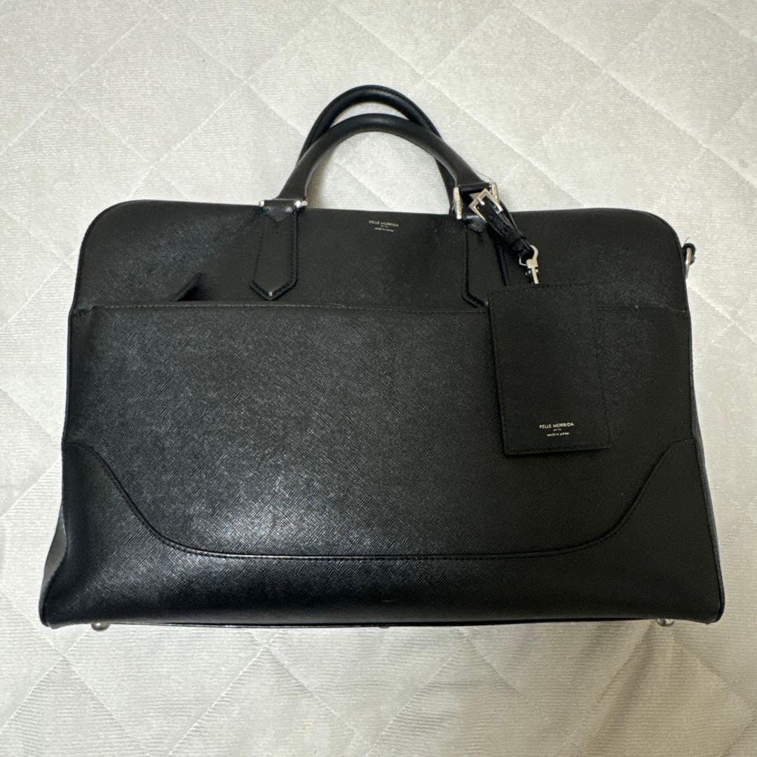 [美品]PELLE MORBIDA CA015-ブリーフバッグ(1室タイプ)