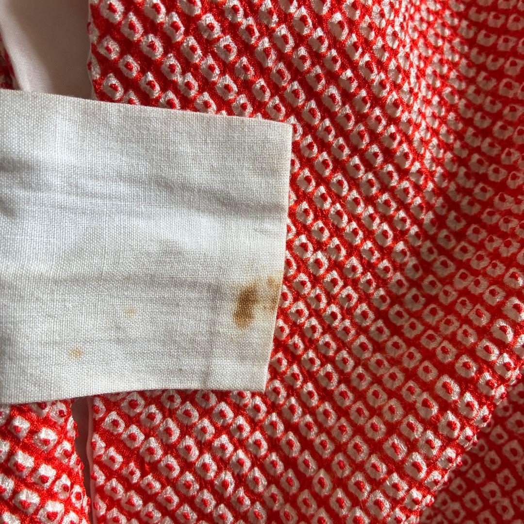 値下げしました　　三歳　七五三祝い着　　鹿子絞り