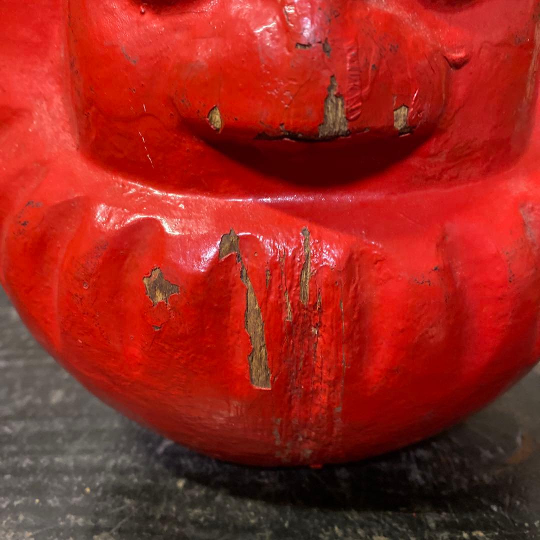 郷土玩具赤達磨張子の型15cm18cm12cm