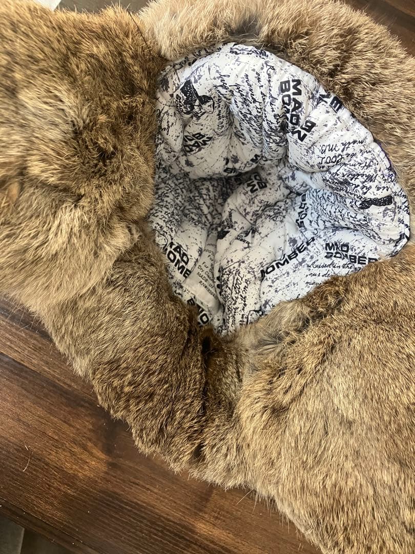 MAD BOMBER マッドボンバー 本革フライトキャップ ラビットファー