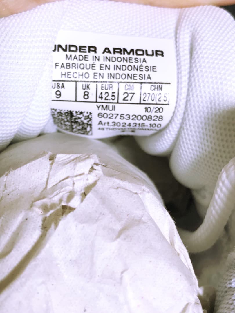 新品☆USA限定★アンダーアーマー★野球用ブライス・ハーパー6☆27cm☆