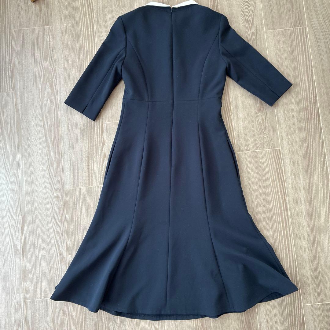 【新品未使用】CELEB ネイビー フレアワンピース 34