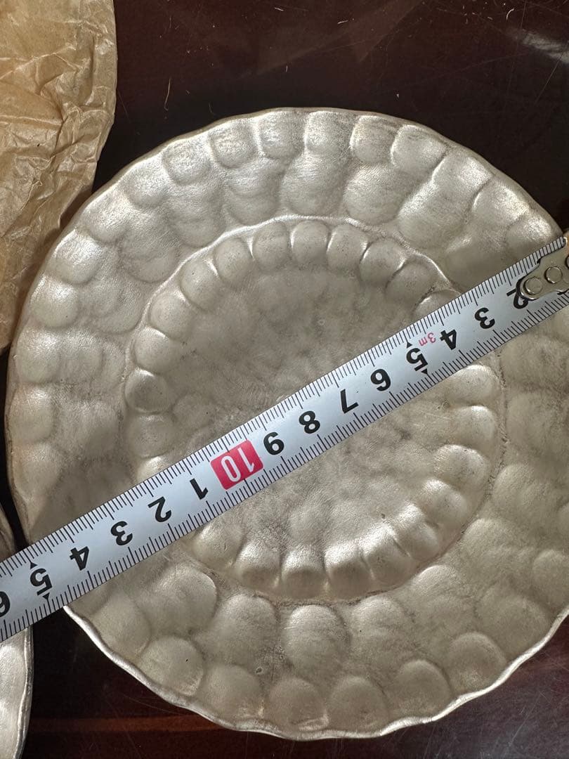 瞬間的お値下げ‼️萬古焼　シルバーおしゃれお皿　とっても素敵！