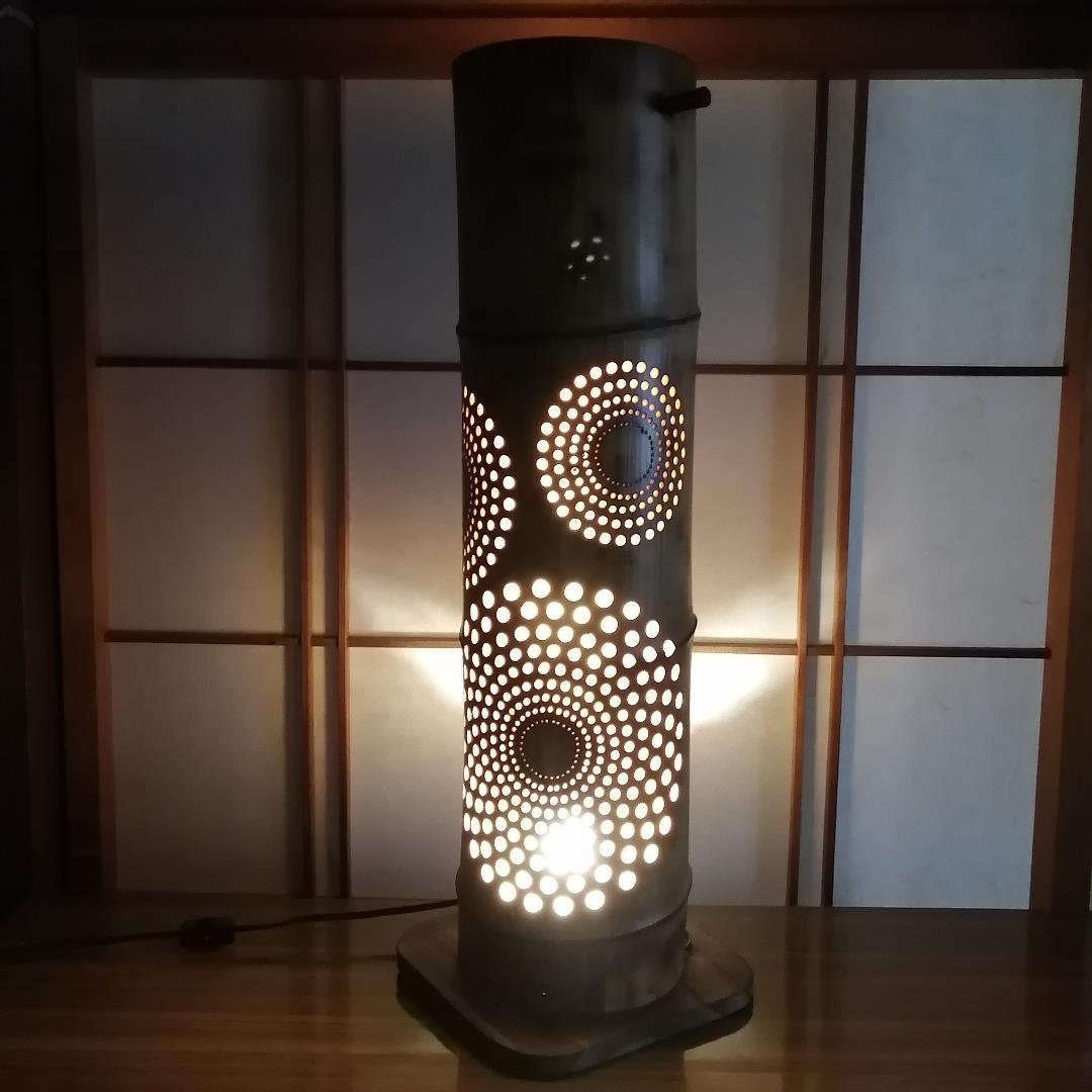 癒し灯火　竹灯籠　No23196 (極太孟宗竹)