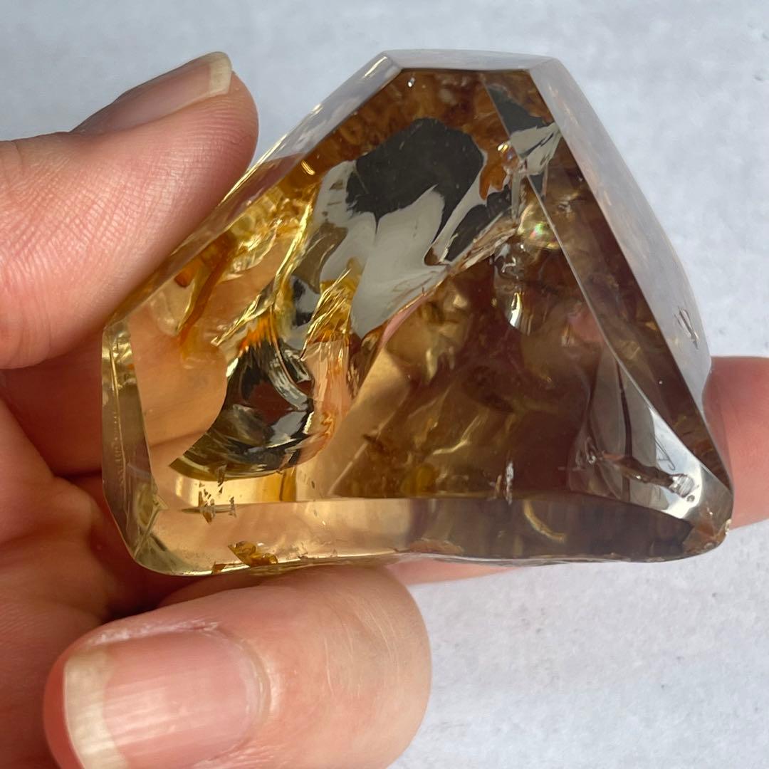 SALE☆ スモーキー シトリン フリーフォーム 台座付き