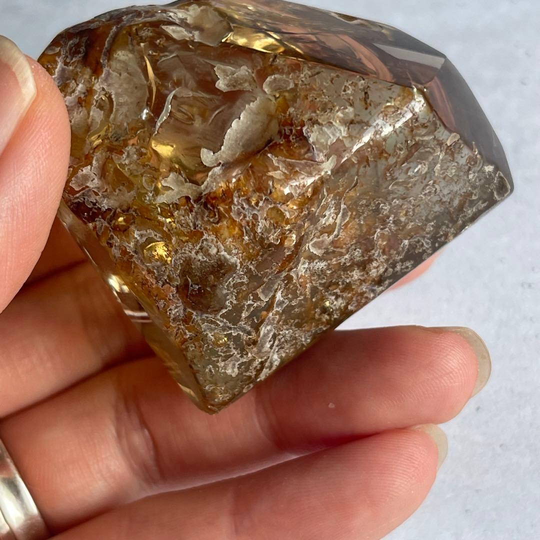 SALE☆ スモーキー シトリン フリーフォーム 台座付き