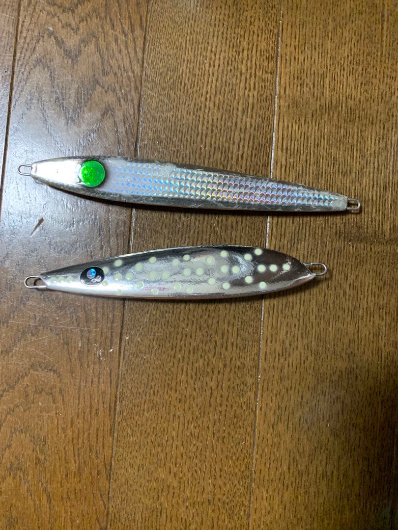 スロージギング メダルジグ、バッグ、フックセット 180g〜380g