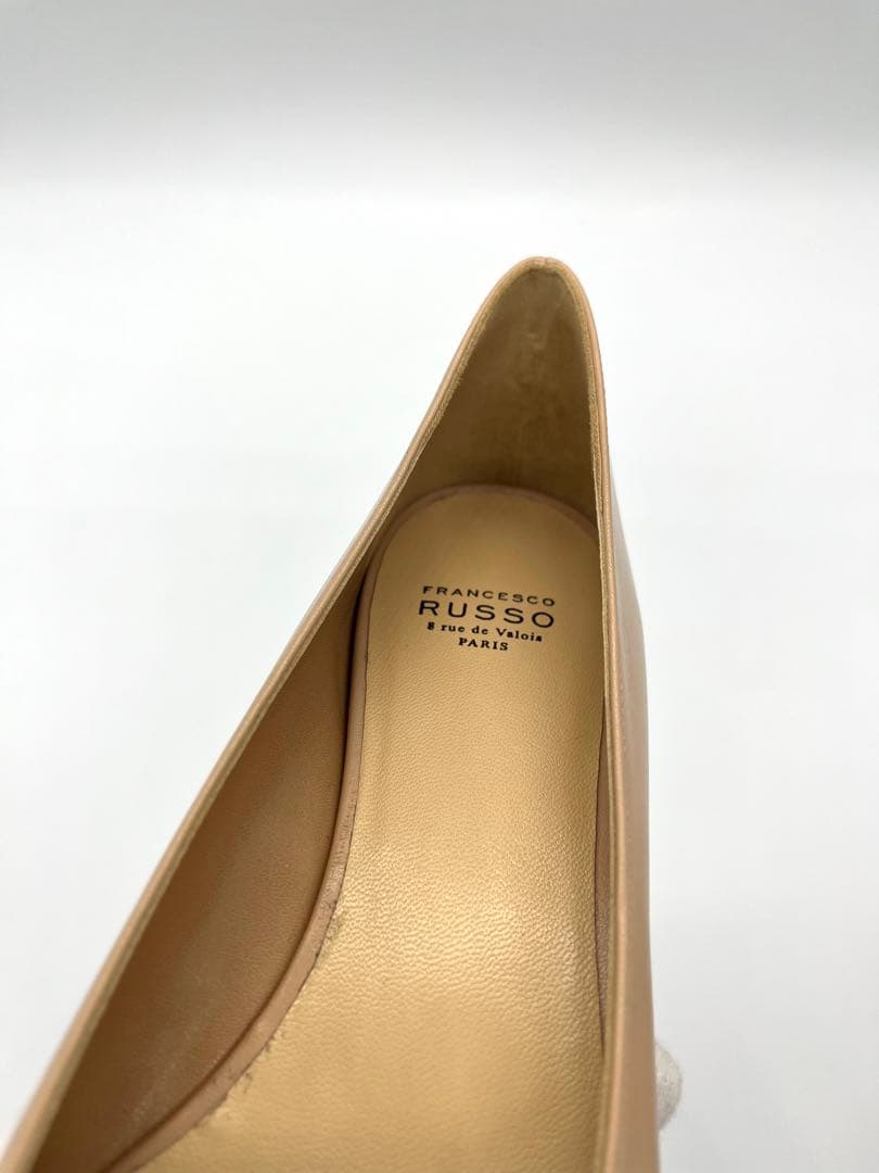 【新品未使用】Francesco Russo フラット ベージュ 36 1/2