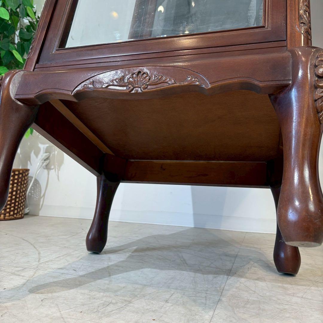 縦型 キュリオケース　ガラスケース ショーケース 飾り棚 ディスプレイ棚