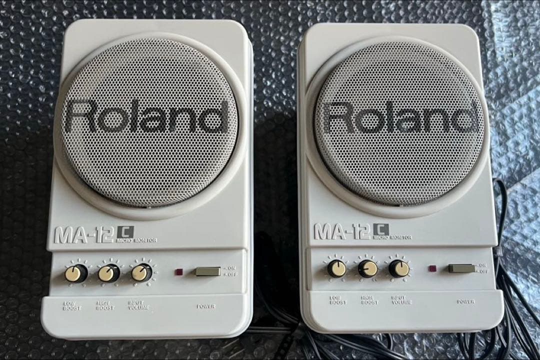 【動作品】Roland ローランド MA-12C アンプ モニタースピーカー