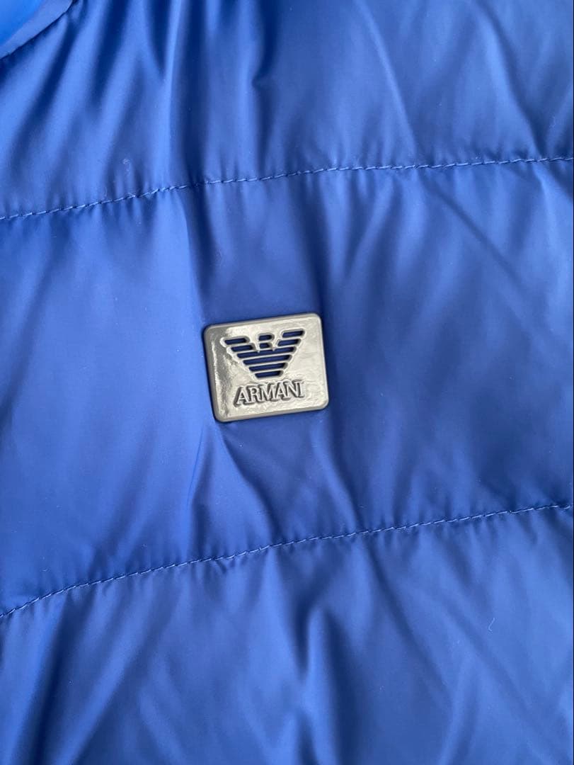 アルマーニジュニア12A154cm⭐︎ARMANI JUNIOR青ダウンジャケット