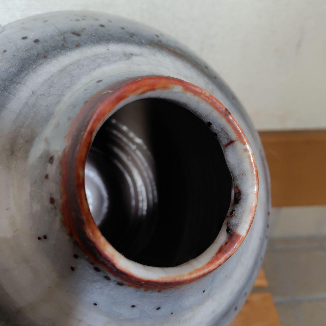 【美濃焼】鼠志野 花生