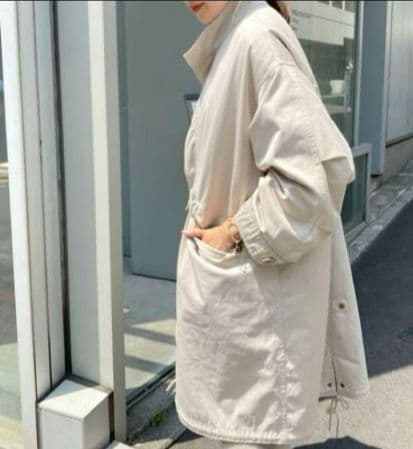 【極美品】シーナリー SHENERY C/Tツイル モッズコート 2way 春