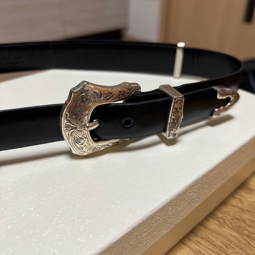 TOGA PULLA ブラック レザーベルト