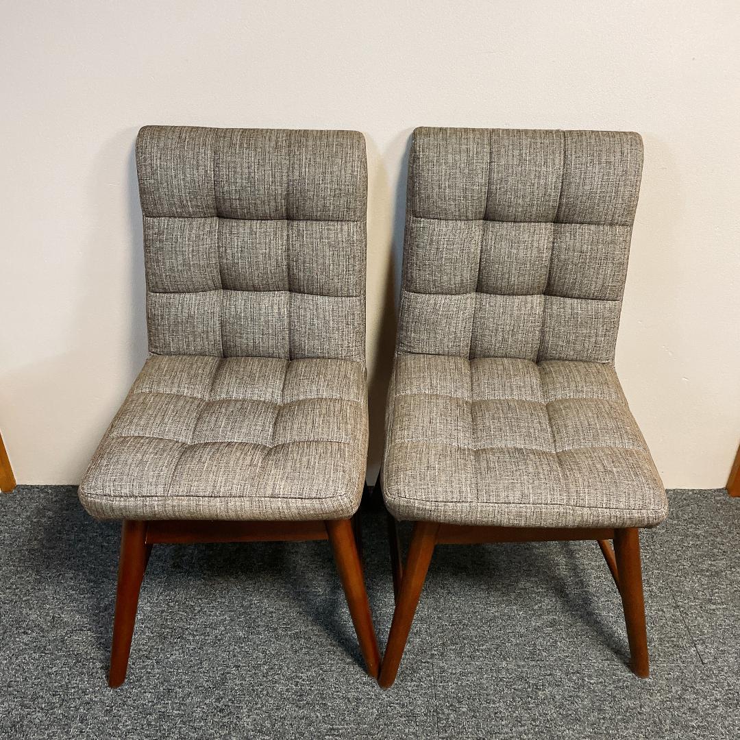 美品 ニトリ 回転式 ダイニングチェア 椅子 2個セット