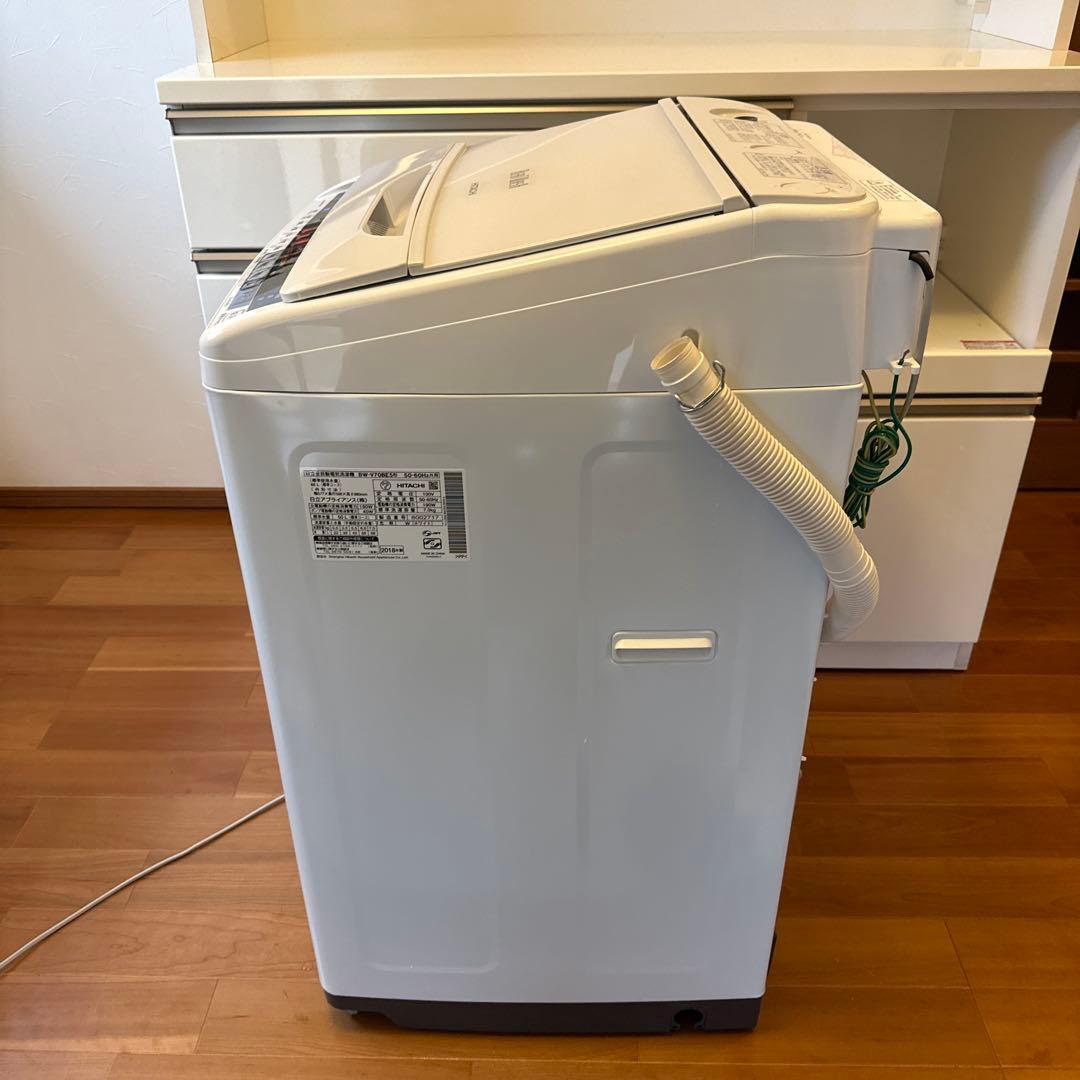 【美品】HITACHI 日立 洗濯機 BW-V70BE5形 2018年製