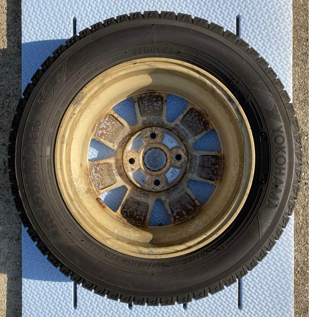 ★165/65R13 ダイハツ純正アルミホイール&スタッドレスタイヤセット★