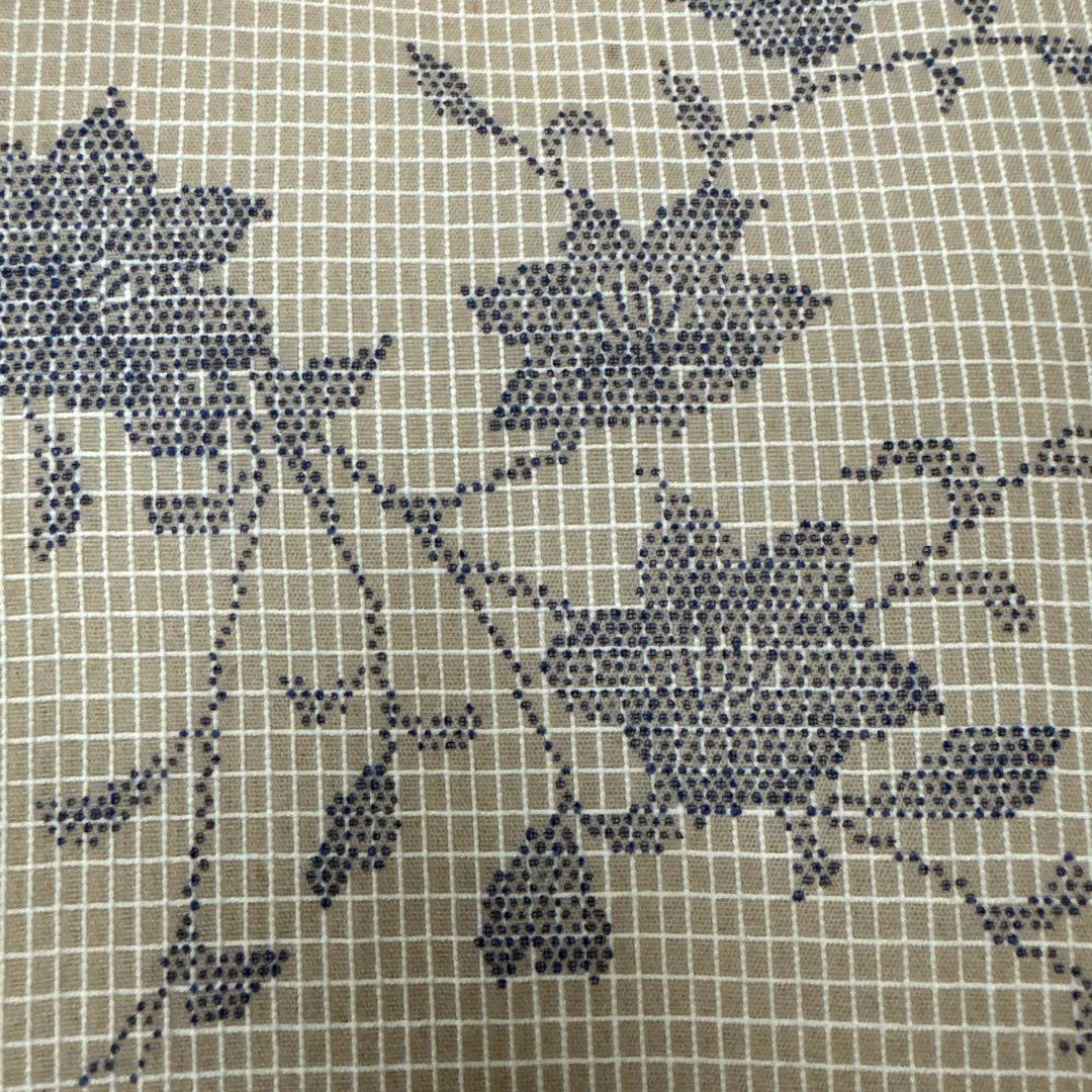 竺仙 絹紅梅 夏着物 薄物 クリーム地 浴衣