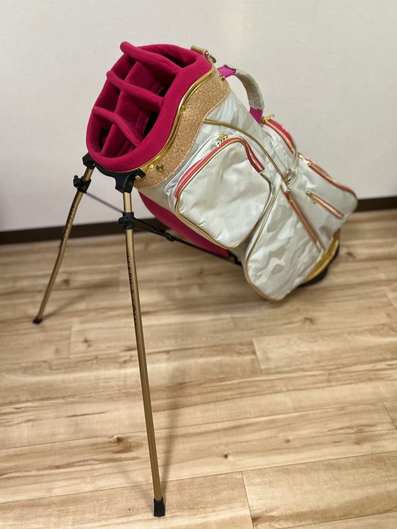 マークアンドロナ　MARK&LONA ピンク カモフラージュ ゴルフバッグ