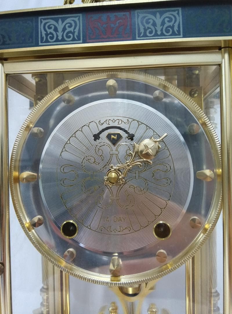 Nマーク　置時計　振り子時計　アンティーク　　/　079