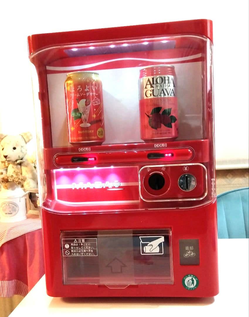 希少/美品　マサオコーポレーション　ミニ自動販売機型保冷庫　取説/全付属品付