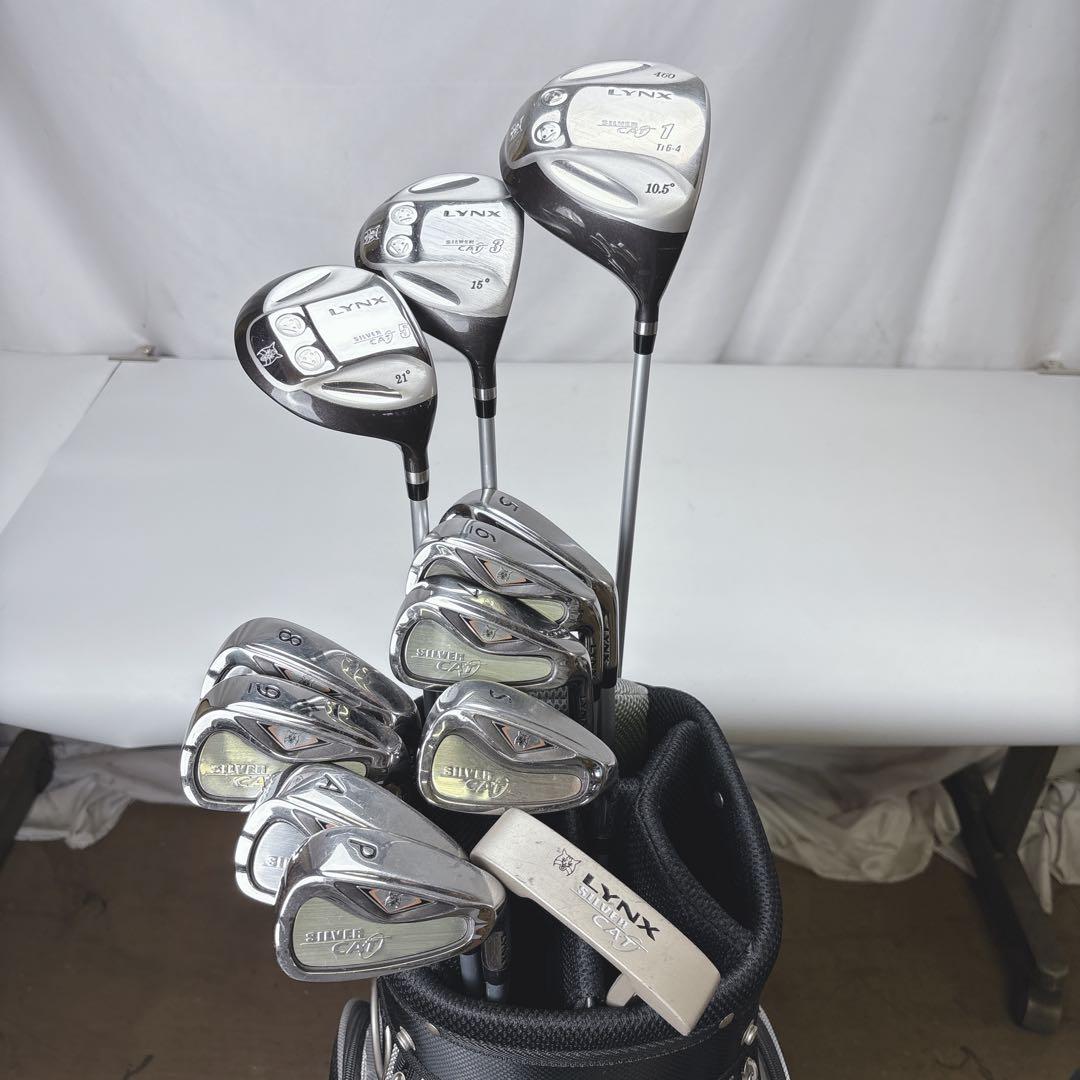 【激安‼️】リンクス LYNX SILVERCAT ゴルフクラブセット 男性右利