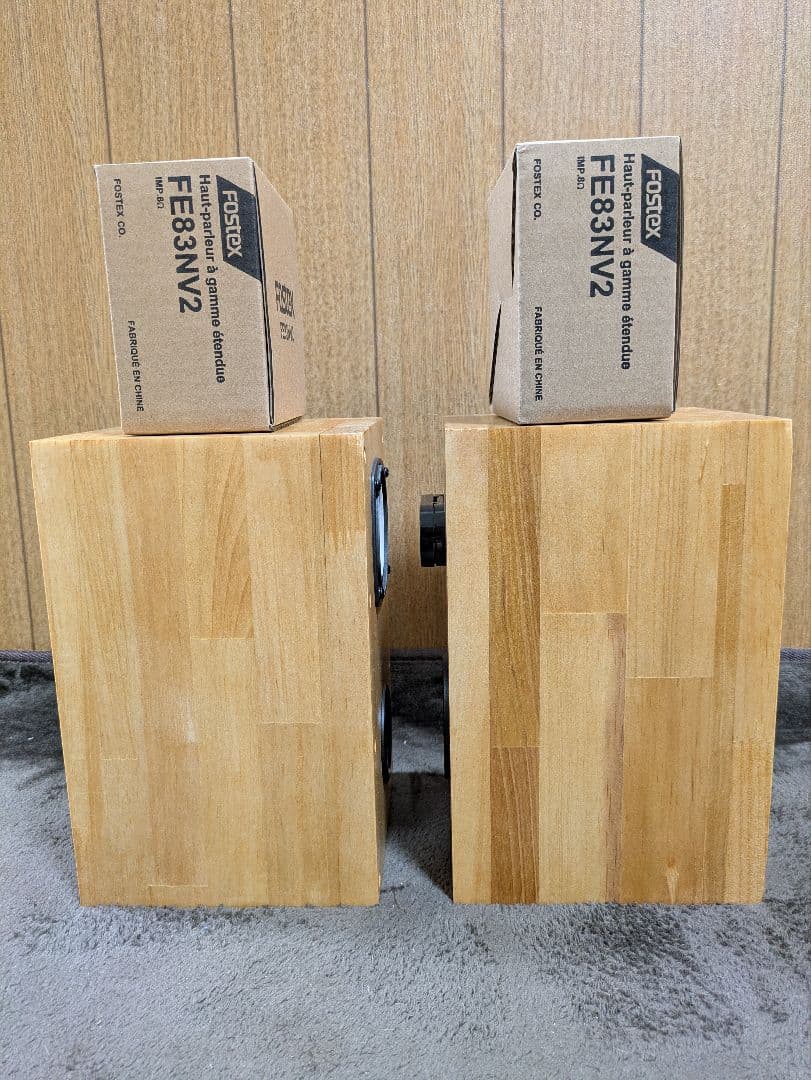 マツモト工芸さん　wooden12 Wバスレフ4スピーカー　自作スピーカー