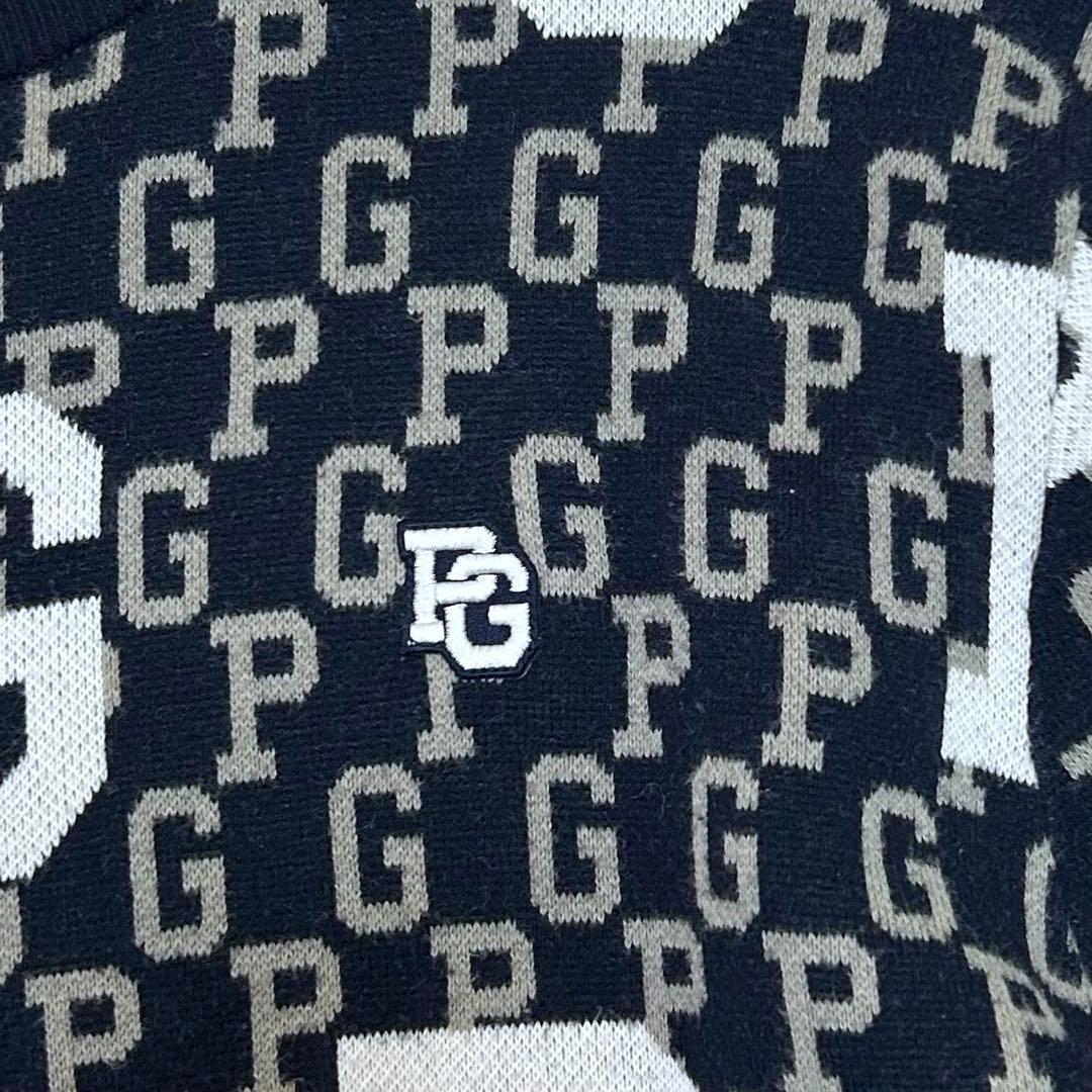2024年 PEARLY GATES パーリーゲイツ 総柄 コットン ニット