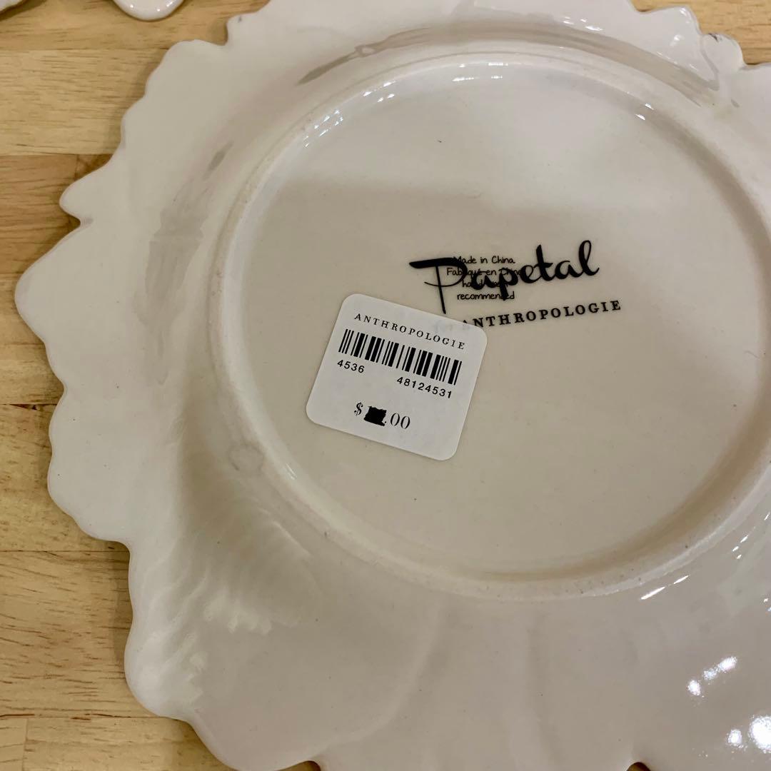 新品 アンソロポロジー 花びら 皿 5枚セット 完売品 未使用 プレート