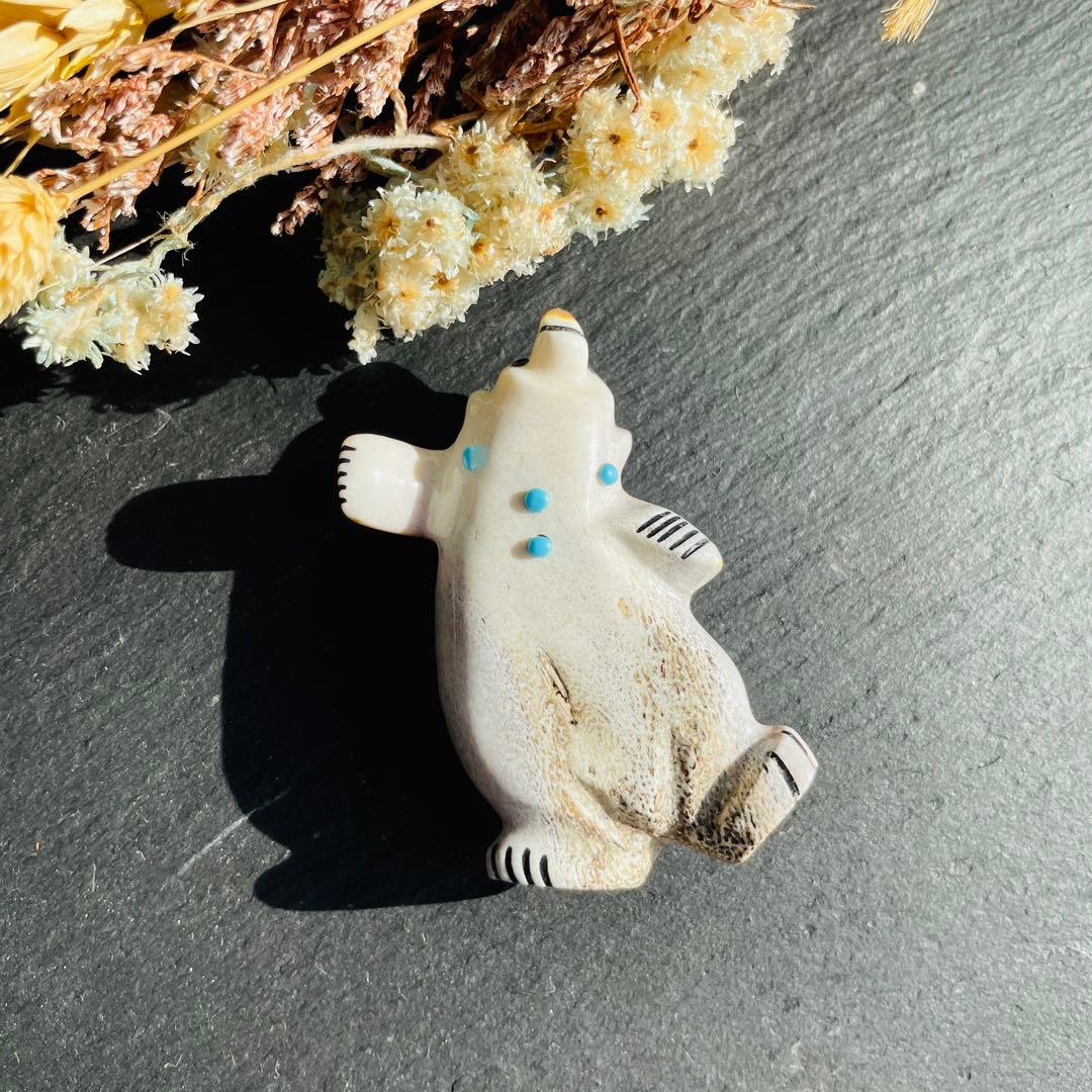 新品　ズニ族　Zuni インディアンジュエリー　フェティッシュ