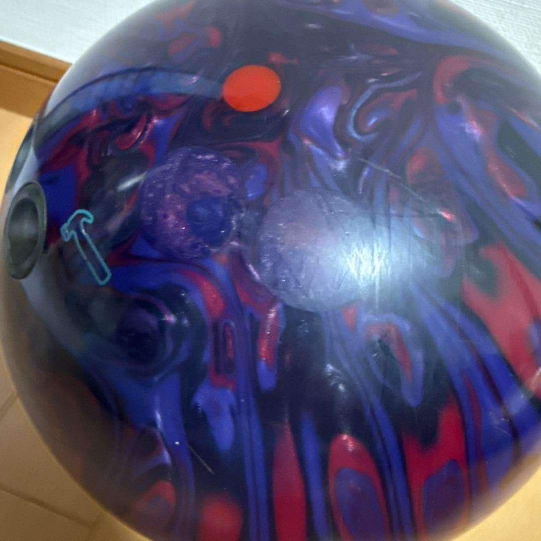 NIGHTMARE ボウリングボール 紫赤マーブル