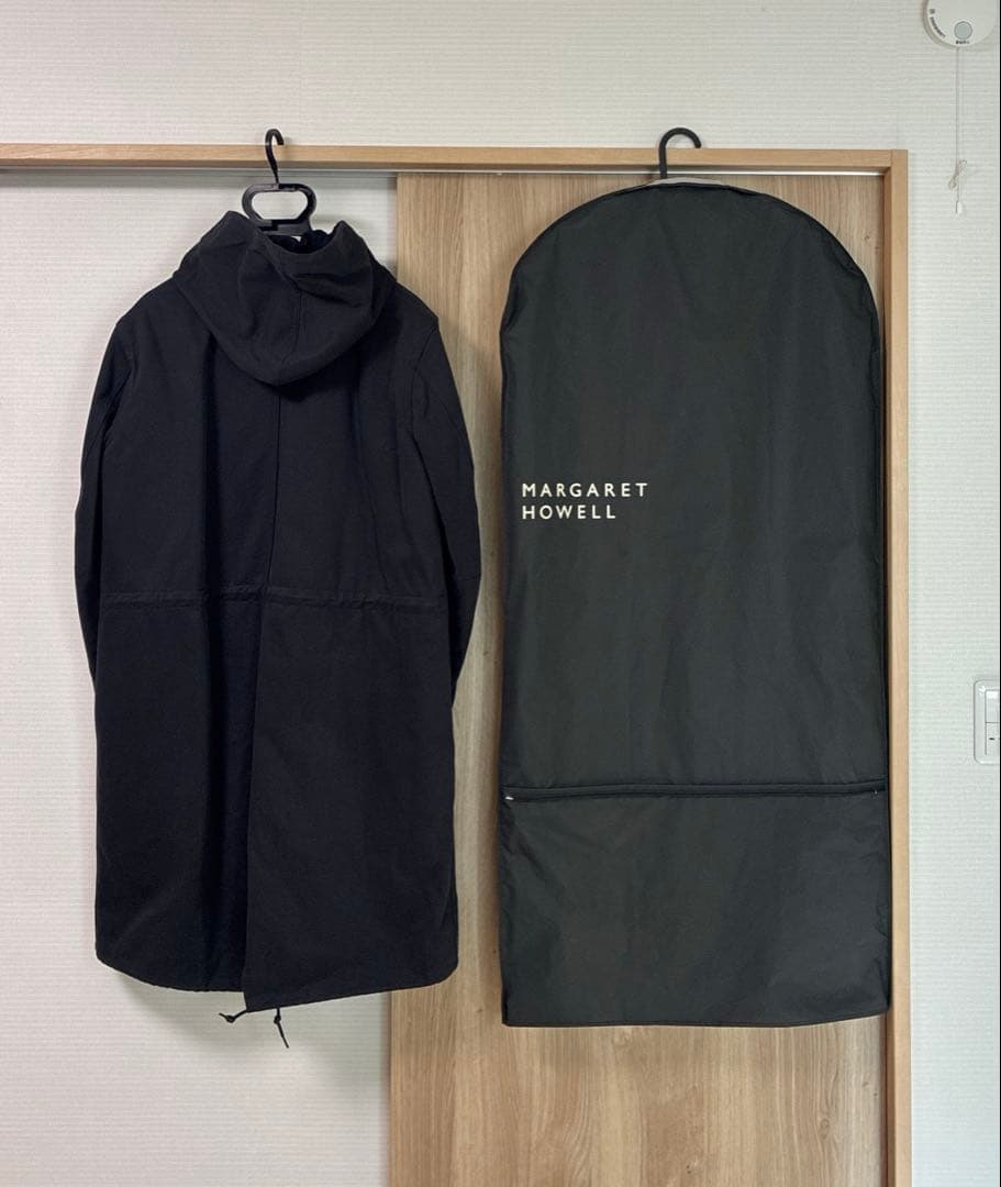 マーガレットハウエル MHL. モッズコート 黒　メンズM 美品