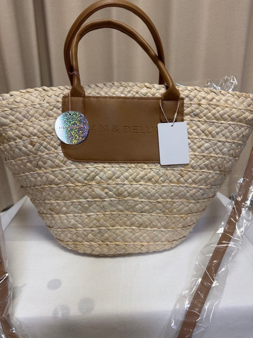 SALE！DEAN & DELUCA ストロー かごバッグ大