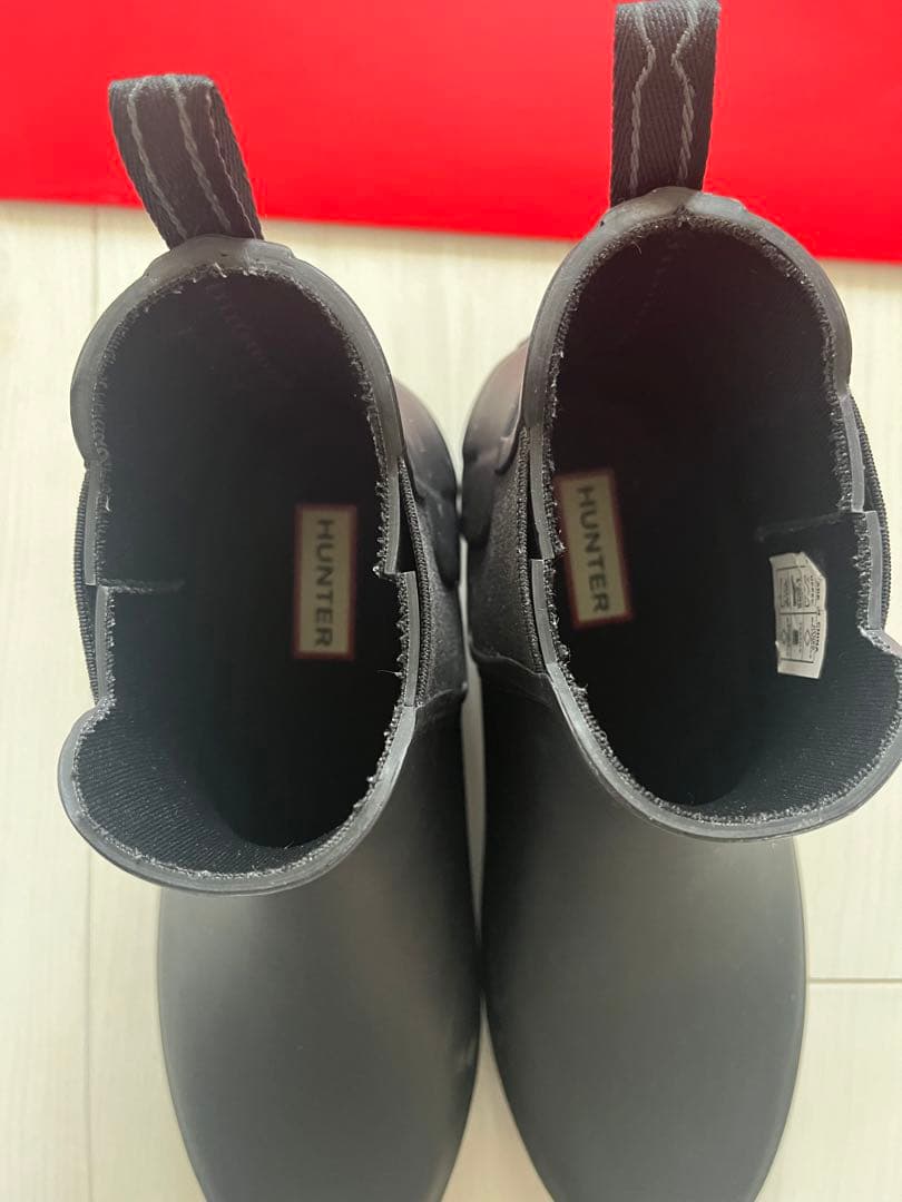 二回使用のみ　Hunter レインシューズ