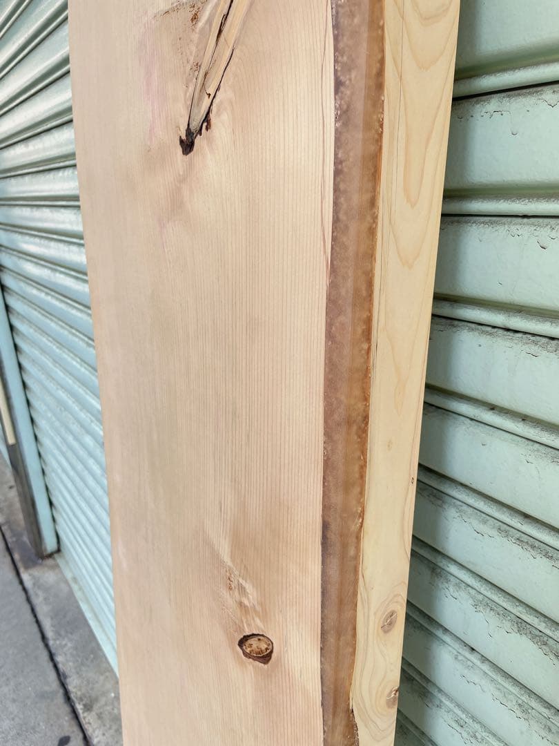 天然　スプルース 一枚板　デスク/カウンターテーブル/棚板/天板/看板材/レジン