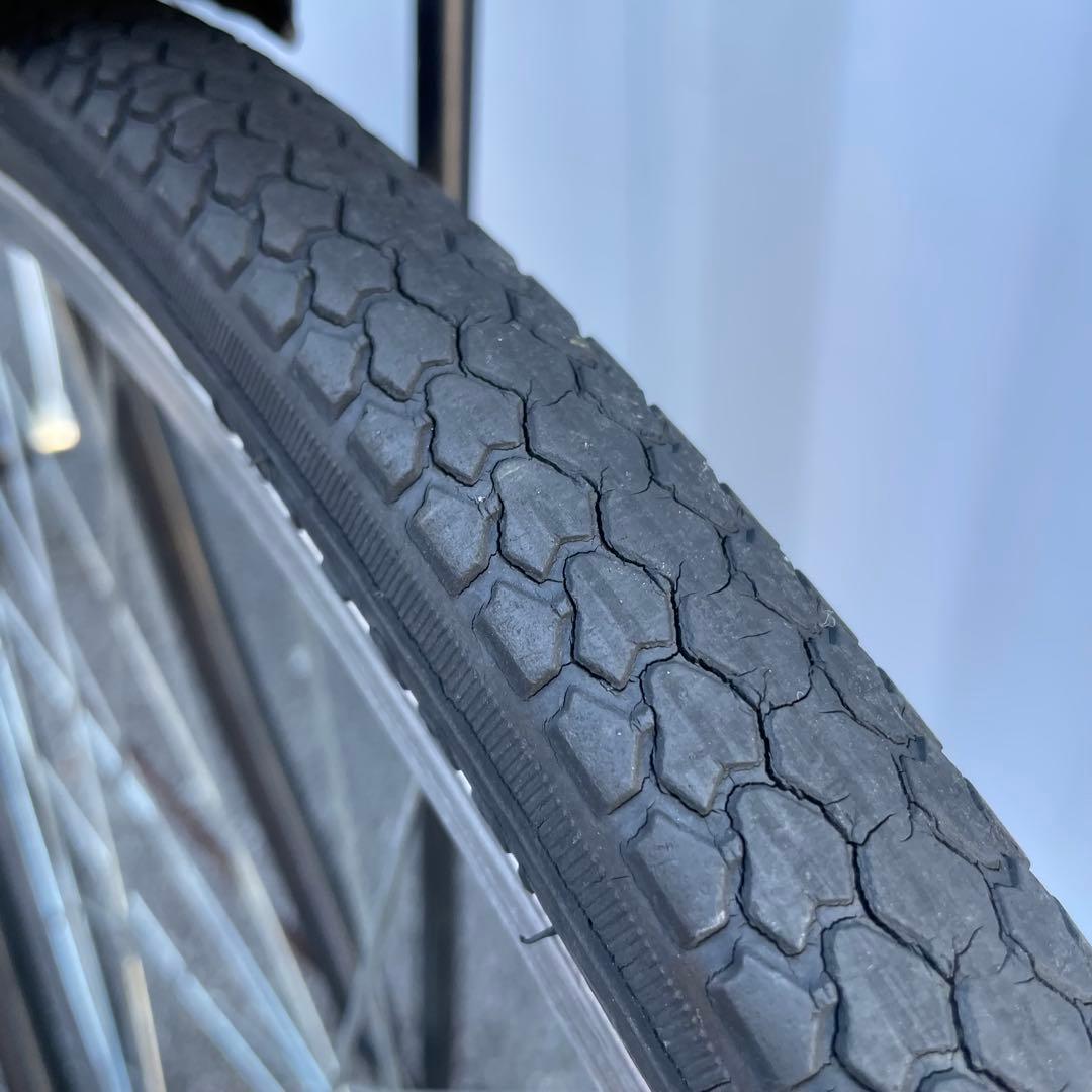 【都内/千葉引取】街乗り用自転車 27インチ カゴ/鍵/オートライト/6段変速付