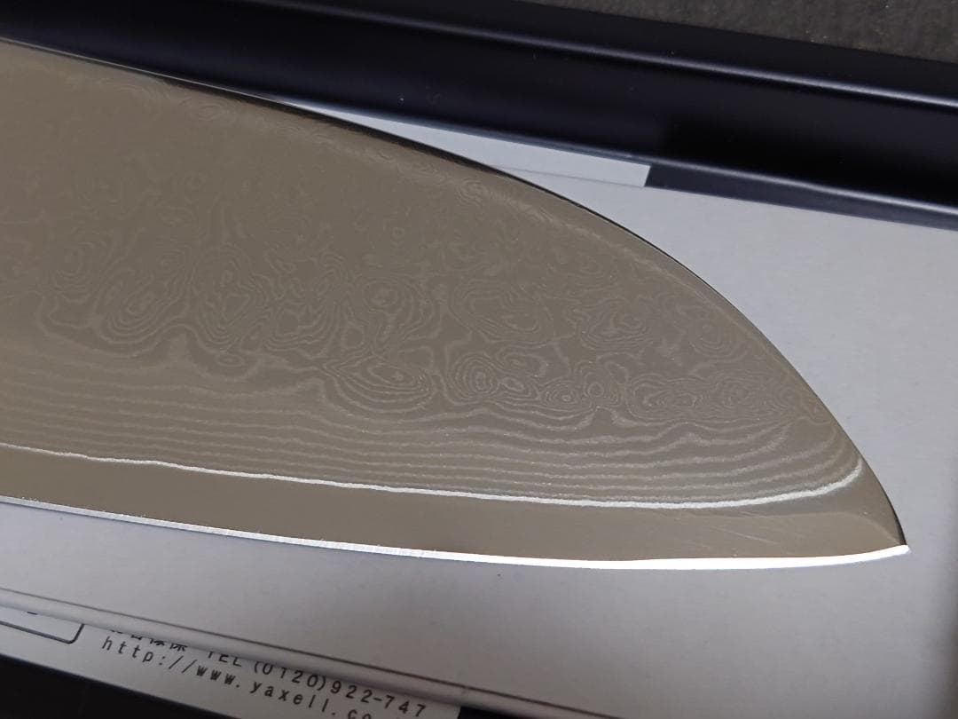 【美品】フルメタル ダマスカス 69層鋼 関藤平 三徳包丁