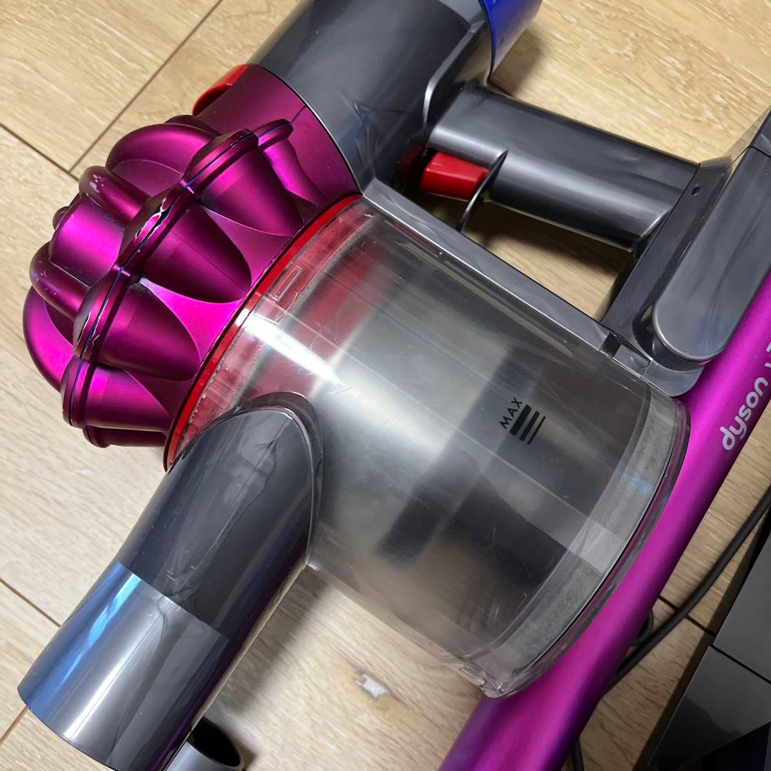 Dyson コードレス掃除機 紫 v7 moterhead ヘッドなし