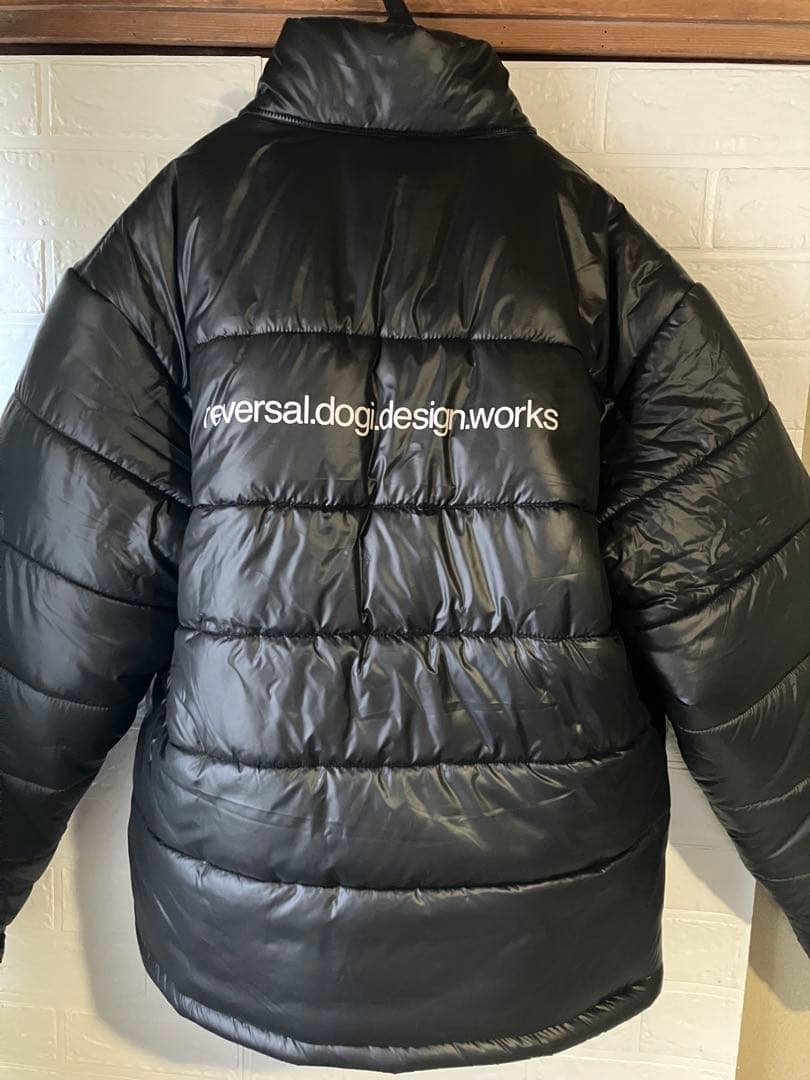 reversal フード付きダウンジャケット ブラック　XL
