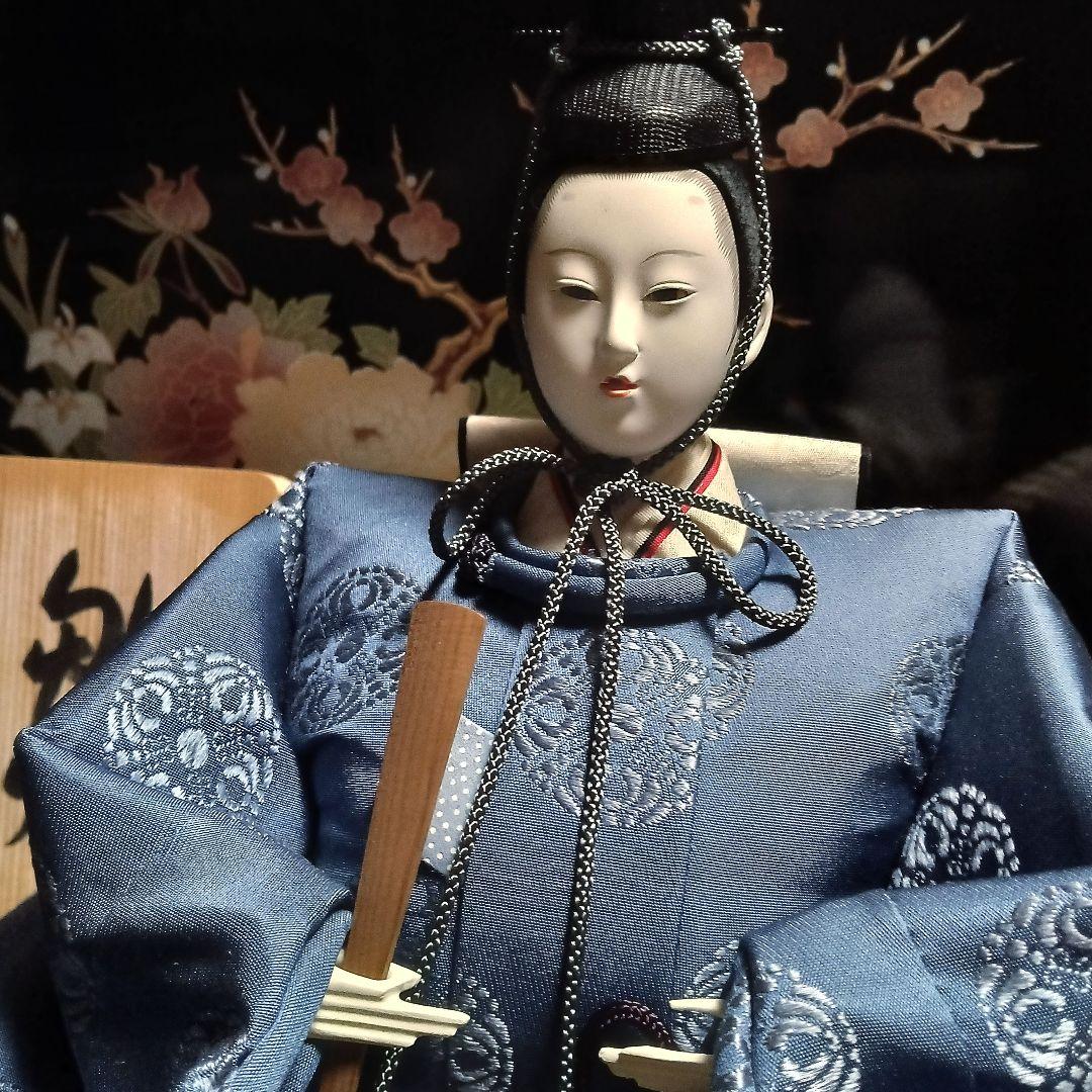 雛人形　親王飾り　希少「平安春峰」作　本格:京雛仕立て　お道具付き